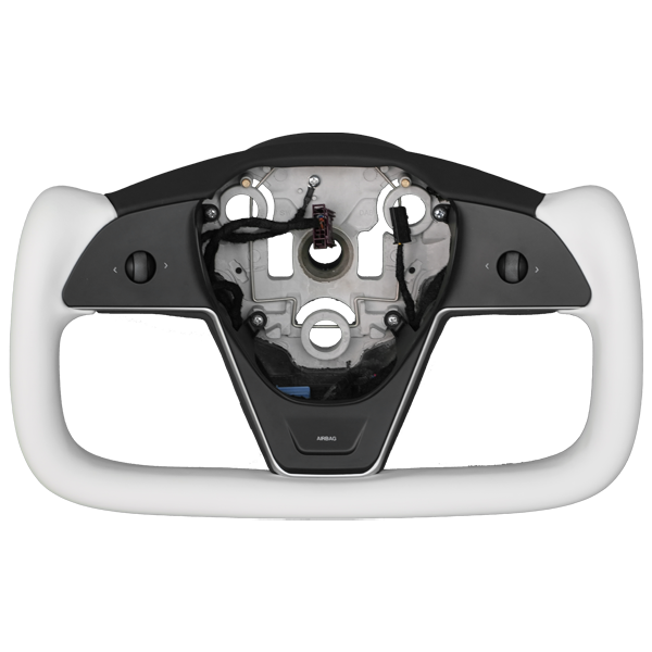 T House New Yoke Steering Wheel White