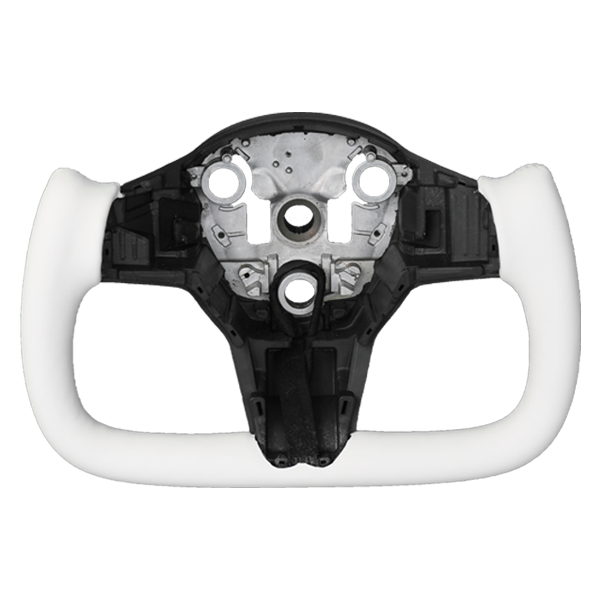 T House Yoke Steering Wheel White