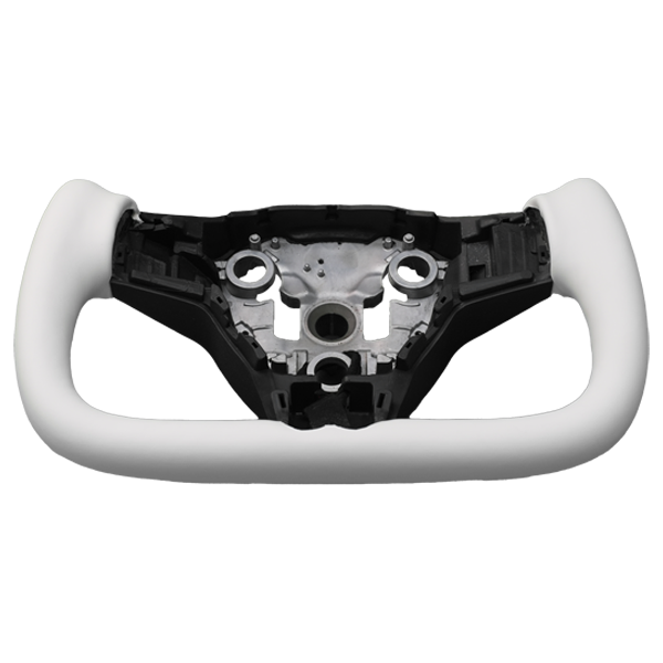 T House Yoke Steering Wheel White