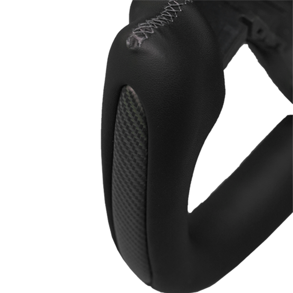 T House Yoke Steering Wheel Black - Side Carbon Fiber (Matte)
