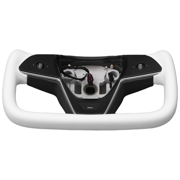 T House New Yoke Steering Wheel White