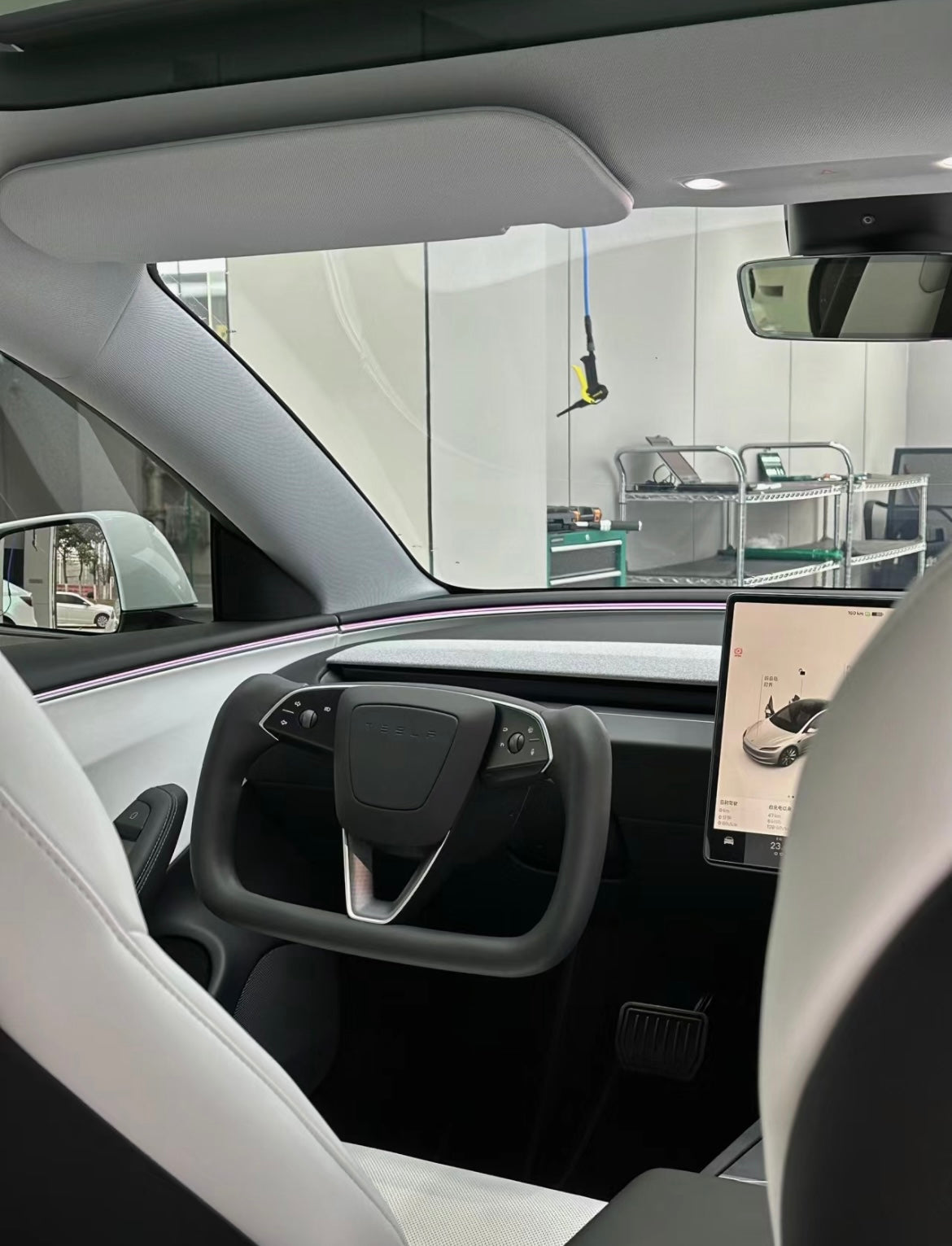 New Yoke Steering Wheel For Model 3 Highland (black)