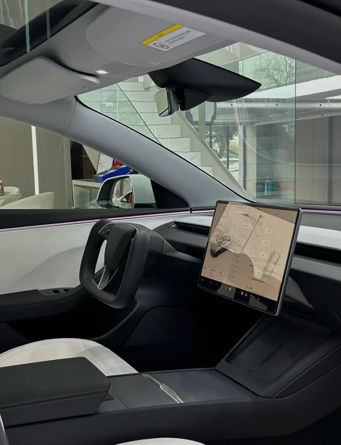 New Yoke Steering Wheel For Model 3 Highland (black)