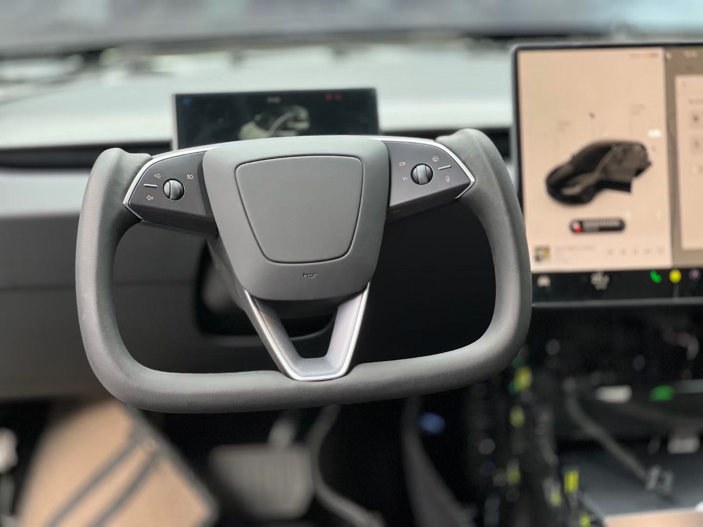 New Yoke Steering Wheel For Model 3 Highland (black)