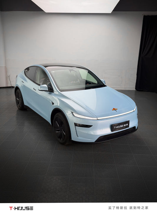 特之家·马卡龙爵士蓝 Macaron Jazz Blue Vinyl Wrap Tesla ModelY Juniper