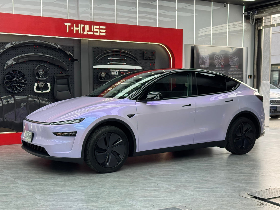 银幻紫 Silver Illusion Purple Vinyl Wrap Tesla ModelY Juniper