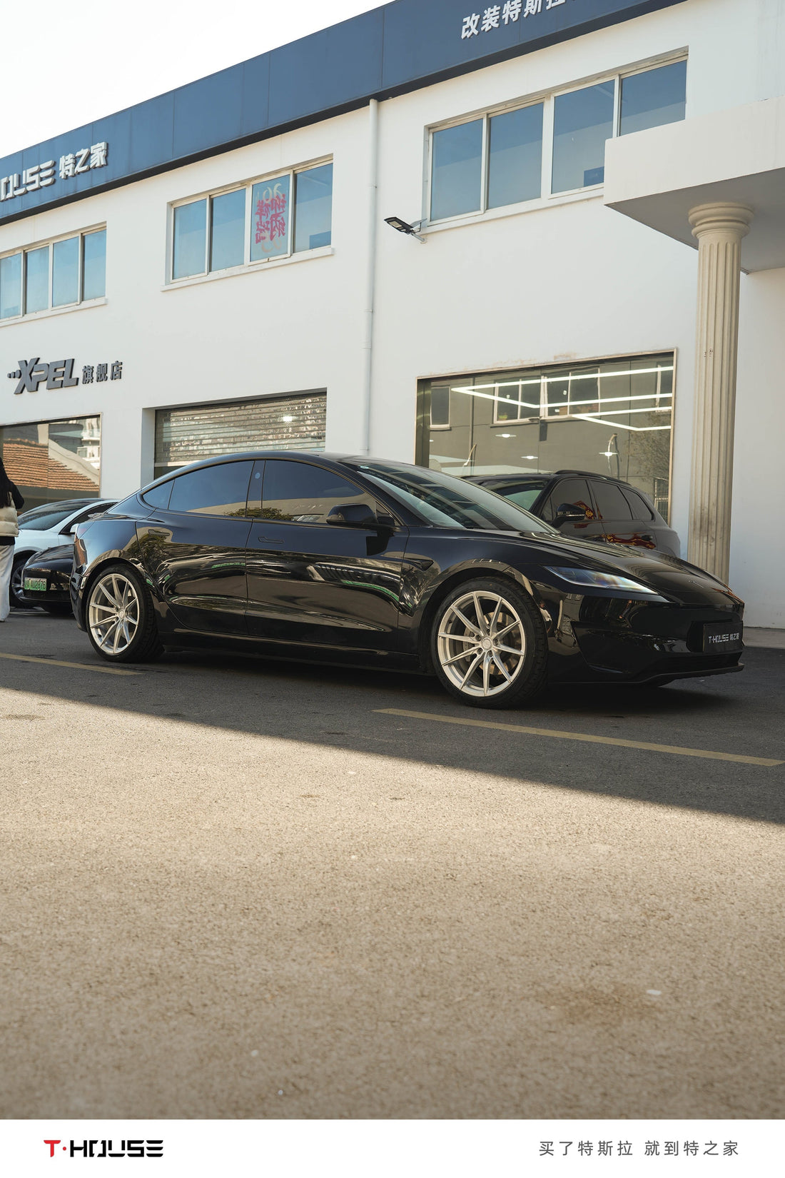 HellaFlush Tesla Model3 with Forged Wheel&Suspension