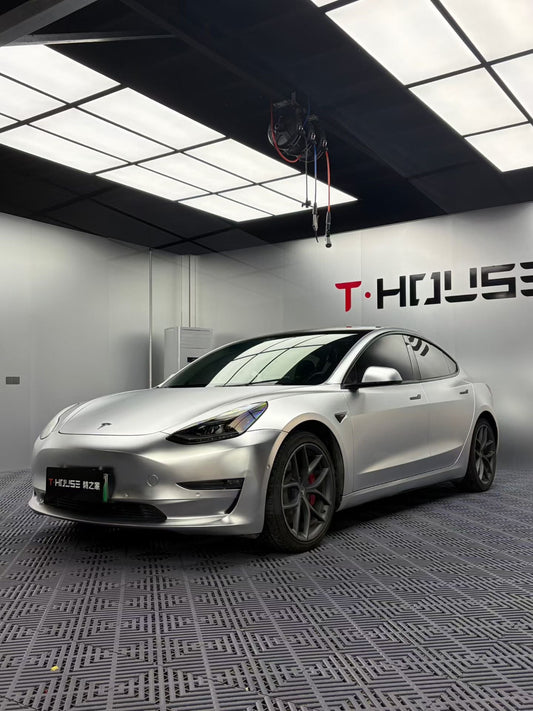特之家·电镀亚历山大银 Electroplate Alexander Silver Vinyl Wrap Tesla ModelY