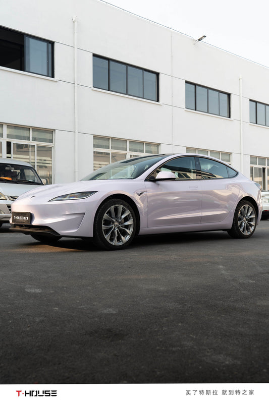 星空粉 Star Sky Pink Vinyl Wrap Tesla Model3