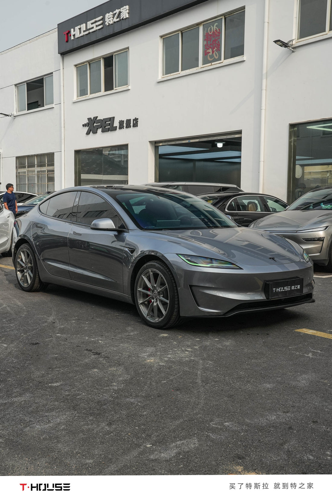 快银 Quick Silver Vinyl Wrap Tesla Model3