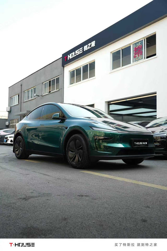 鹦鹉绿 Parrot Green Vinyl Wrap Tesla ModelY Juniper