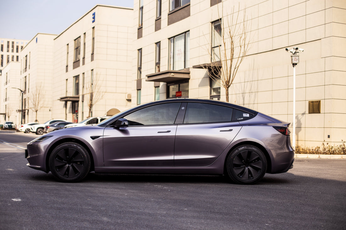 霞光紫 Sunset Purple Vinyl Wrap Tesla Model3