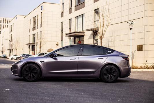 霞光紫 Sunset Purple Vinyl Wrap Tesla Model3
