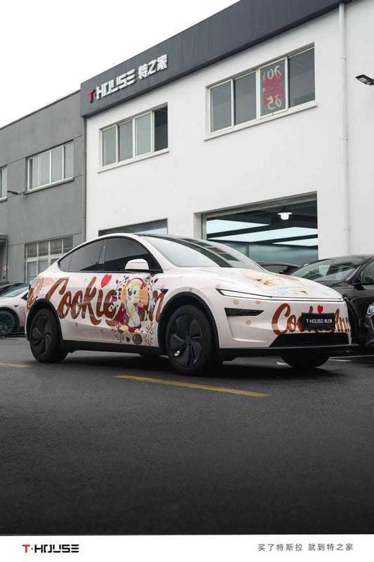 Disney Cookie Ann Vinyl Wrap Tesla Model Y Juniper