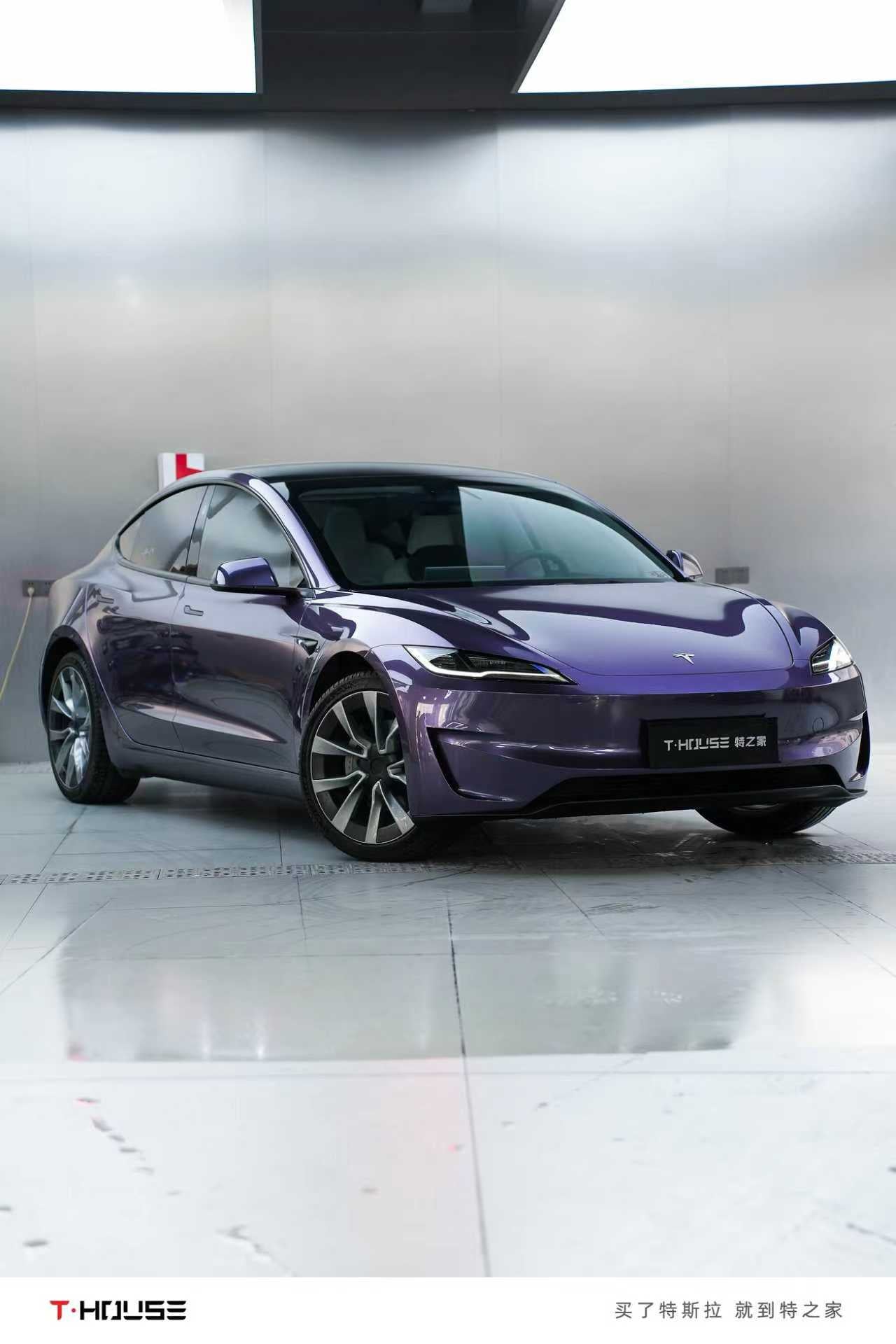 威尼斯紫 Venice Purple Vinyl Wrap Tesla Model3 – teshouse.com