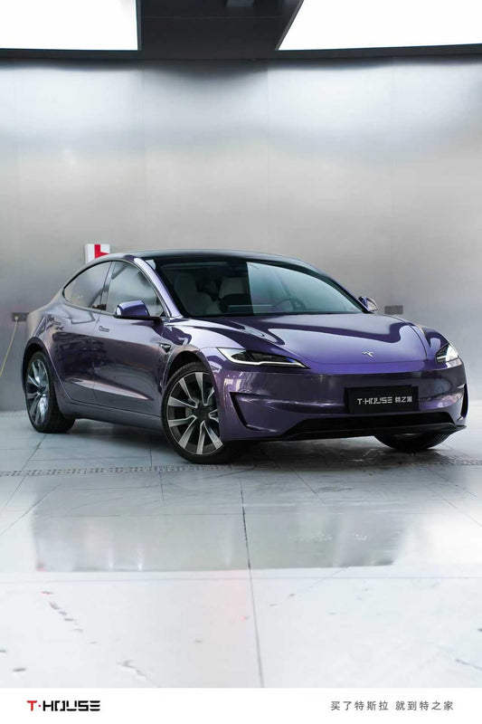 威尼斯紫 Venice Purple Vinyl Wrap Tesla Model3