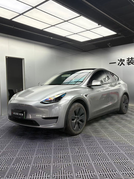 特之家·液态金属银Liquid Metal Silver Vinyl Wrap Tesla ModelY