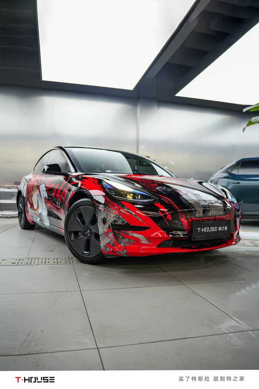 电锯人涂装 Chain Saw Man Paint Vinyl Wrap Tesla ModelY