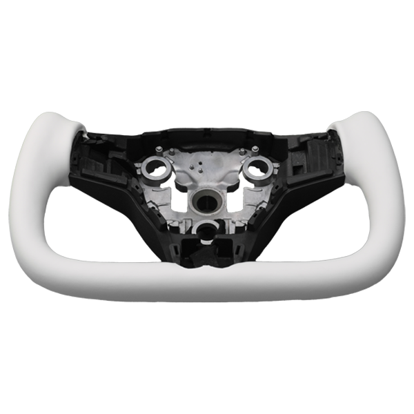 Yoke Steering Wheel White (Price includes installation)