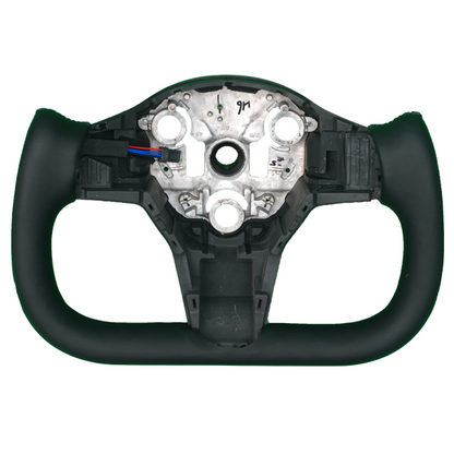 Yoke Steering Wheel Black - Side Carbon Fiber (Matte)(Price includes installation)