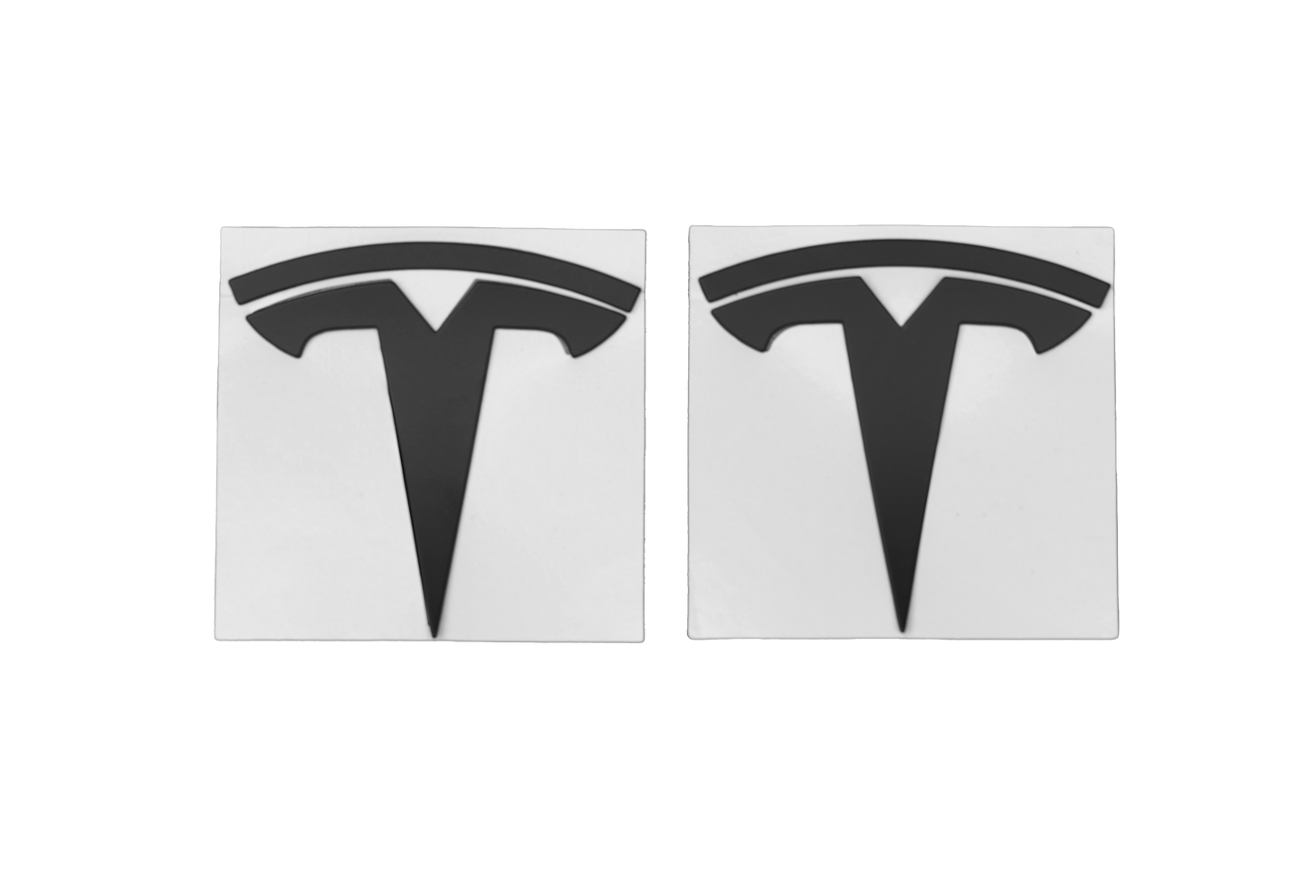 Tesla Logo Black * A Pair