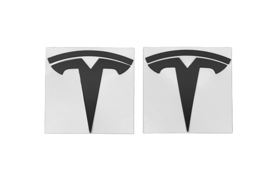 Tesla Logo Black * A Pair