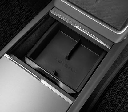 Center Console & Armrest Storage Box with Silicone Mats, 4-Piece Set