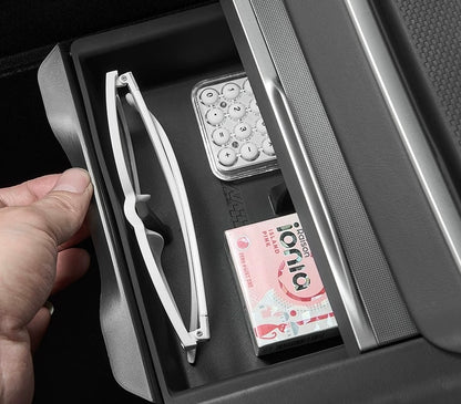 Center Console & Armrest Storage Box with Silicone Mats, 4-Piece Set