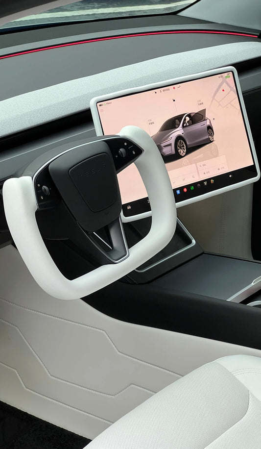T House New Yoke Steering Wheel For 2026 Model Y (White)